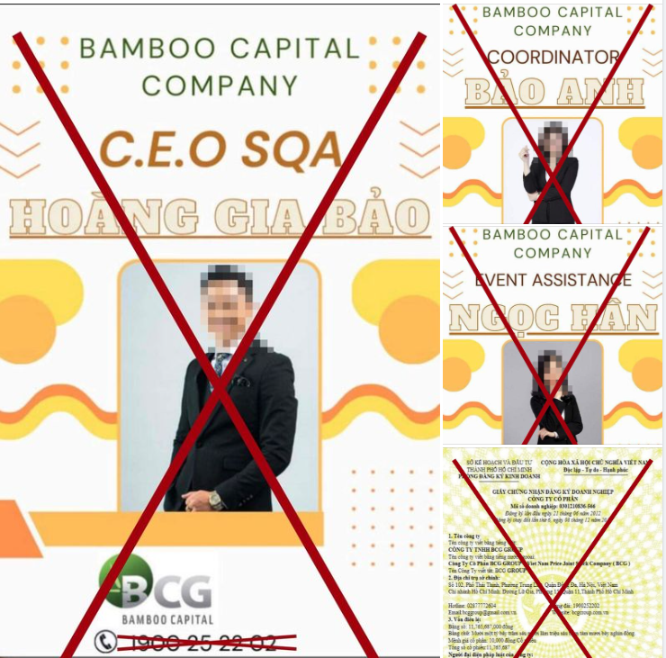 Cảnh báo hành vi sử dụng trái phép hình ảnh của Tập đoàn Bamboo Capital để trục lợi